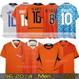 Gullit 1988 Retro Soccer Jerseys Bergkamp ROBBEN 2010 12 Van Basten 2000 02 1998 94 90 92 Hollands vintage football shirts Seedorf Rijkaard Koeman Sneijder V.Persie