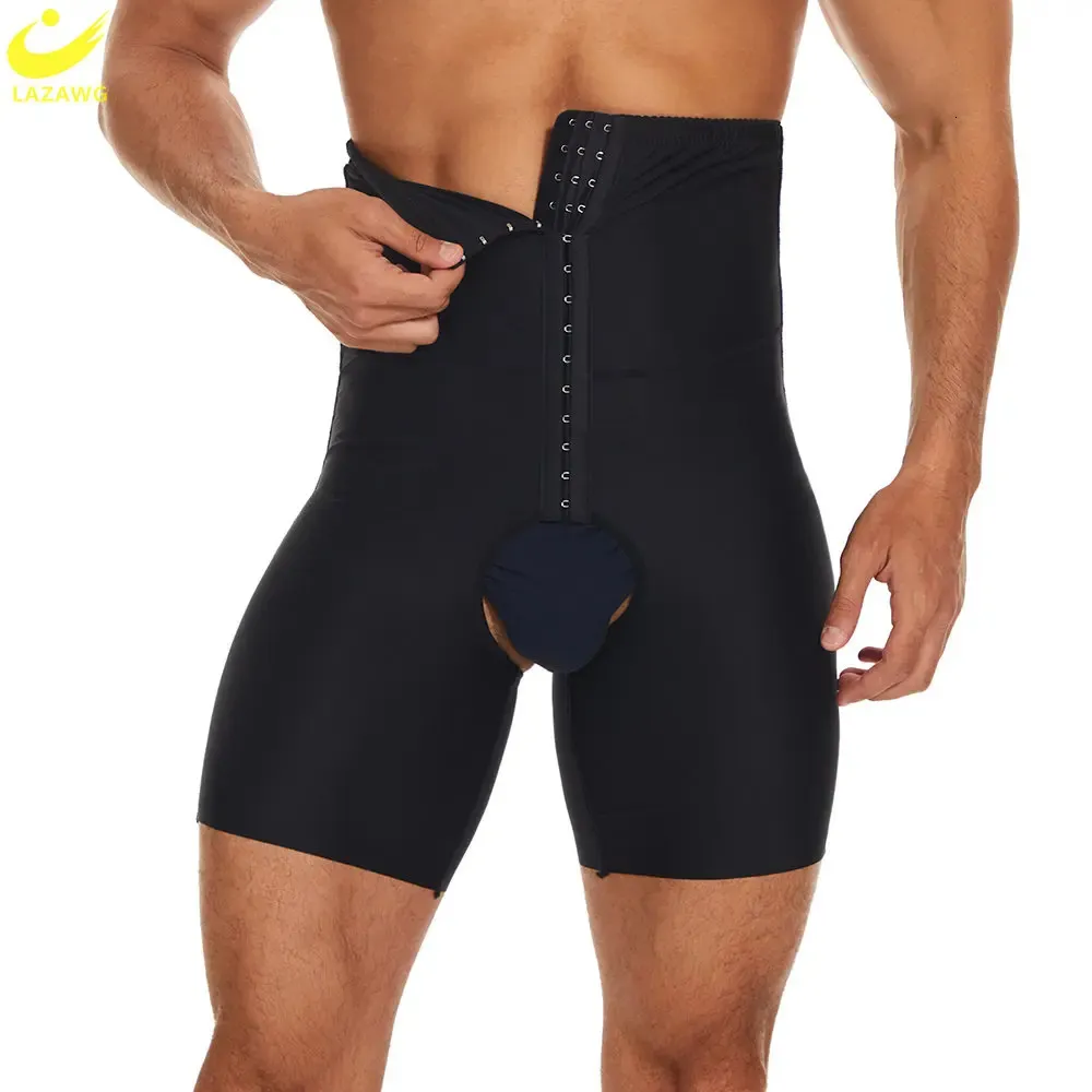 Shaper per la pancia LAZAWG Pantaloncini modellanti per il corpo da uomo Mutandine modellanti per la vita Nero Intimo dimagrante a vita alta Skims Panty Control Panty Gym 231216