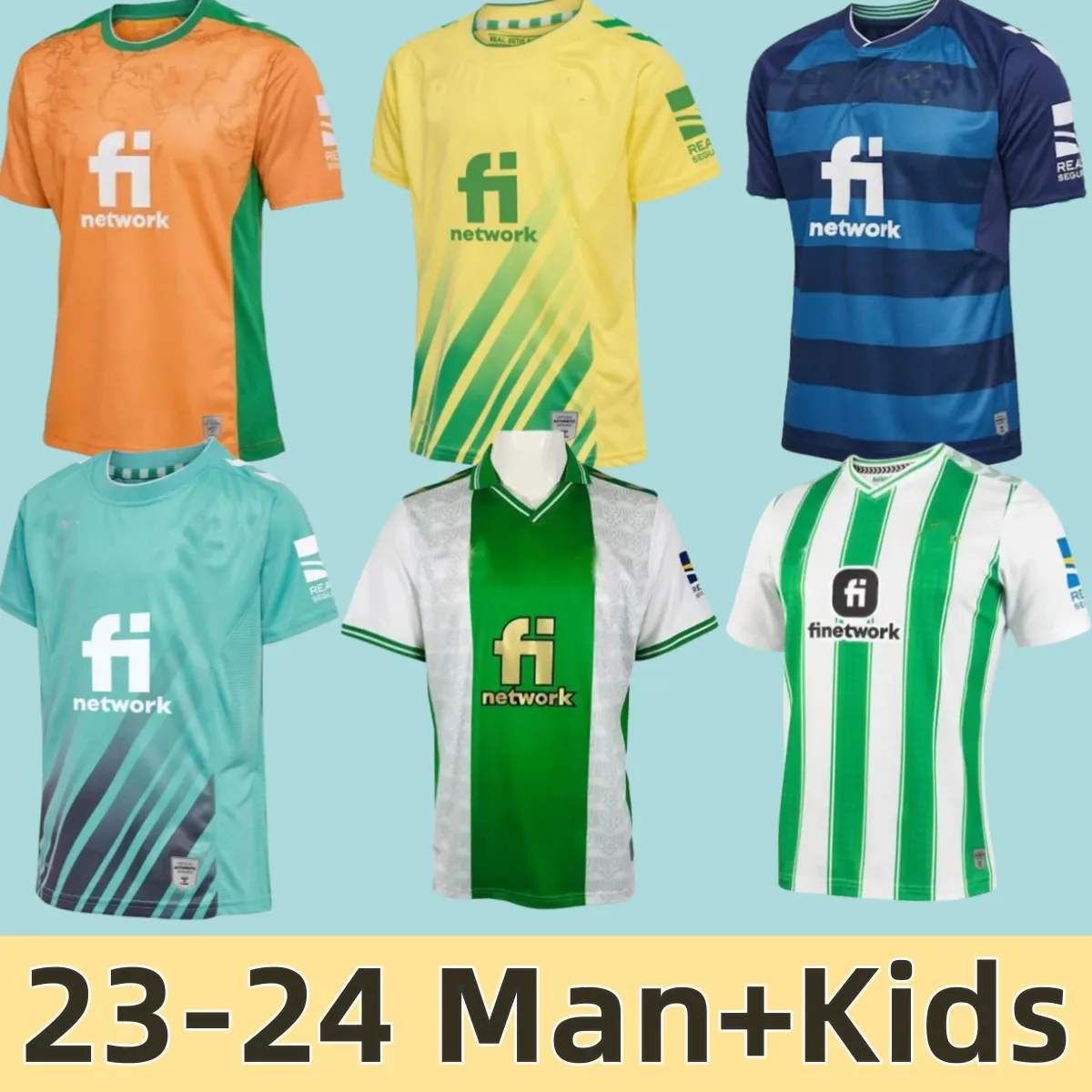 23 24 Real Betis voetbalshirts Koningsbeker Finale uit Joaquin B. Iglesias voetbal T-shirt Juanmi Stadium 88 89 Retro 2023 Special kinder keeper korte mouw