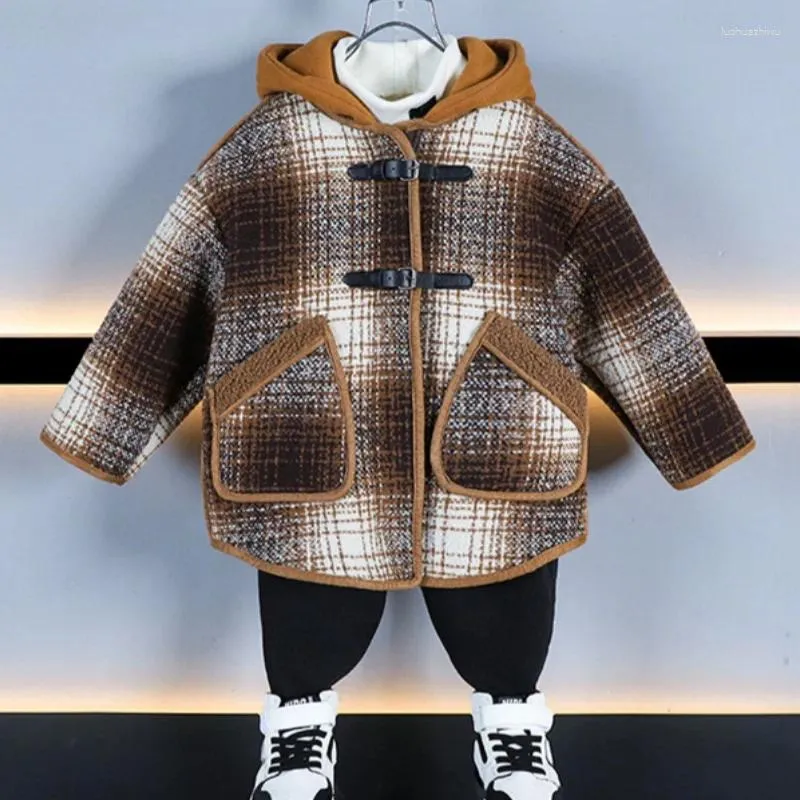Jaquetas meninos casacos de lã mais engrossar 2024 adorável veludo quente inverno outono algodão esporte treino adolescentes crianças roupas