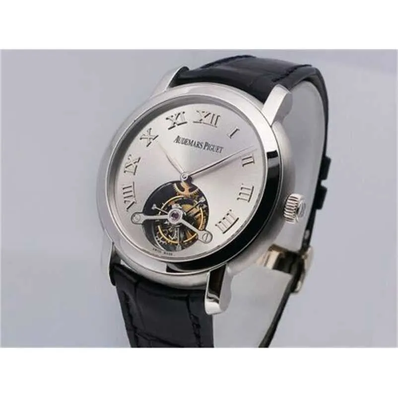 Relógio luxuoso Audemar Pigue Movimento de quartzo Jules Tourbillon 26561BC 18k Weiss Gold 41mm Lnib