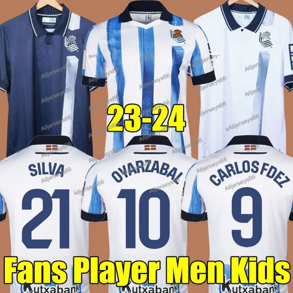 23 24 Real Sociedad Soccer Jerseys OYARZABAL SIA TIERNEY Maillot de football 2023 2024 MERINO ZUBIMENDI CARLOS FDEZ PRENDRE KUBO BARRENE BRAIS _Jersey