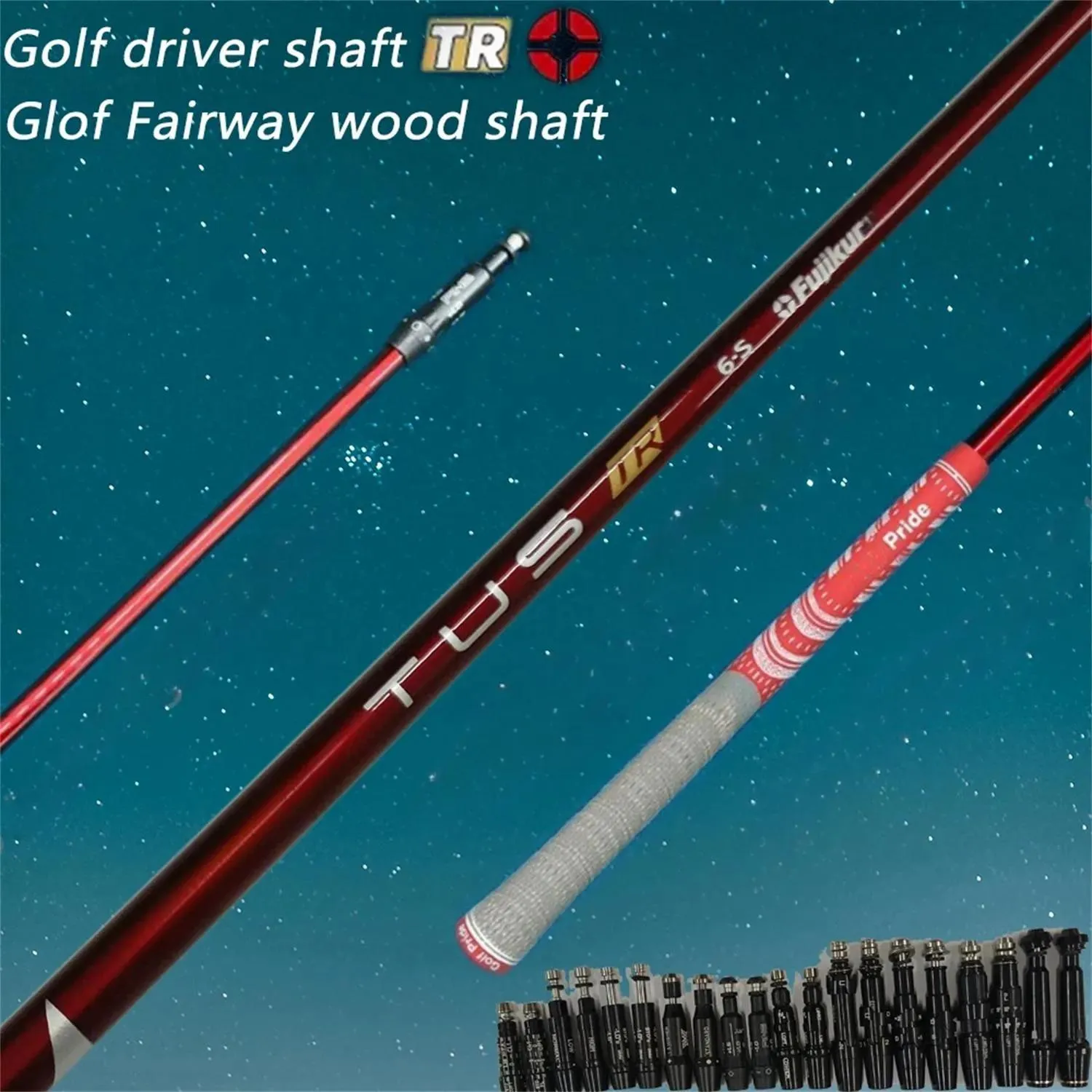 Drivers Golf Drivers Shaft version améliorée TR rouge 5/6 X/R/S/SR Flex Graphite Shafts Manchon et poignée d'assemblage gratuits