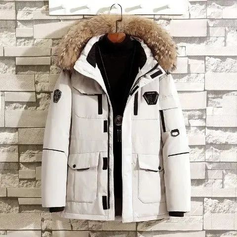 Piumino da uomo all'aperto Cappotto freddo da uomo per l'inverno Piumino d'anatra bianco Abbigliamento da lavoro Piumini corti Piumini lunghi con intensificazione del modello Uomo 231218