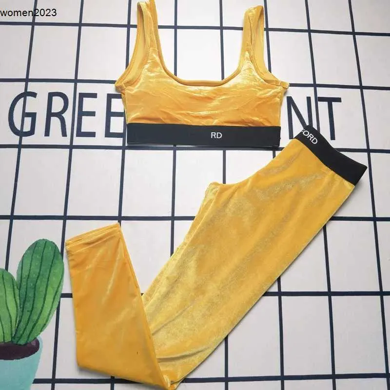 Survêtements pour femmes Tenues de yoga Dégradé de couleur Gym Wear Designer Lettre Impression Survêtement Femmes Respirant Fitness Wears