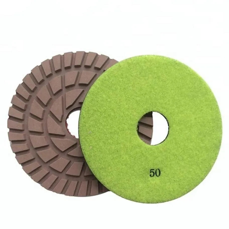 10 Pieces 7 Inch D180mm Dry Polishing Pads 7mm Thickness Grinding Disc Resin Pads for Concrete and Terrazzo Floor236V