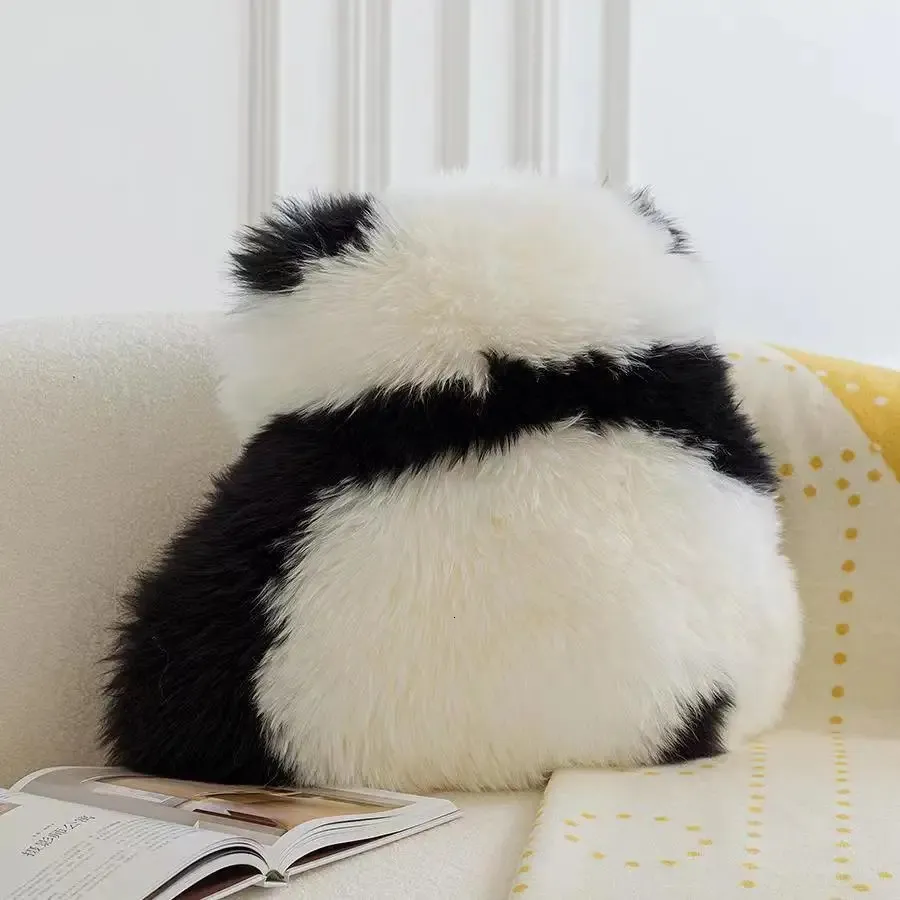 Cuscino/Cuscino decorativo Cuscino panda con culo carino Imitazione lana Tappetino per sedia Cuscino per divano Morbido Soggiorno Camera da letto Decorazione per il pavimento della casa 231216