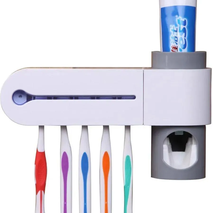 Dezinten 3'te 1 Yüksek Bilim ve Teknoloji Dental UV UV Ultraviyole Diş Fırçası Dezenfek Çıkarıcı Sterilizatör Temizleyici Depolama Tutucu Ekofili Dostu