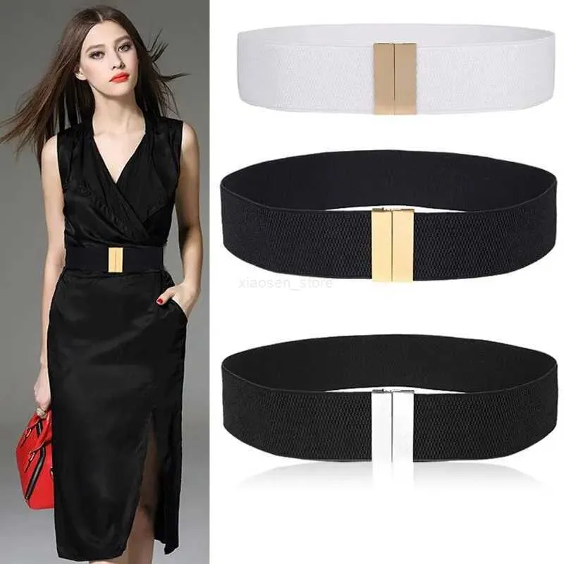 Wide Elastic Plus Size Dress Belt for Women Fashion Waist Belts Stretch  Waistband