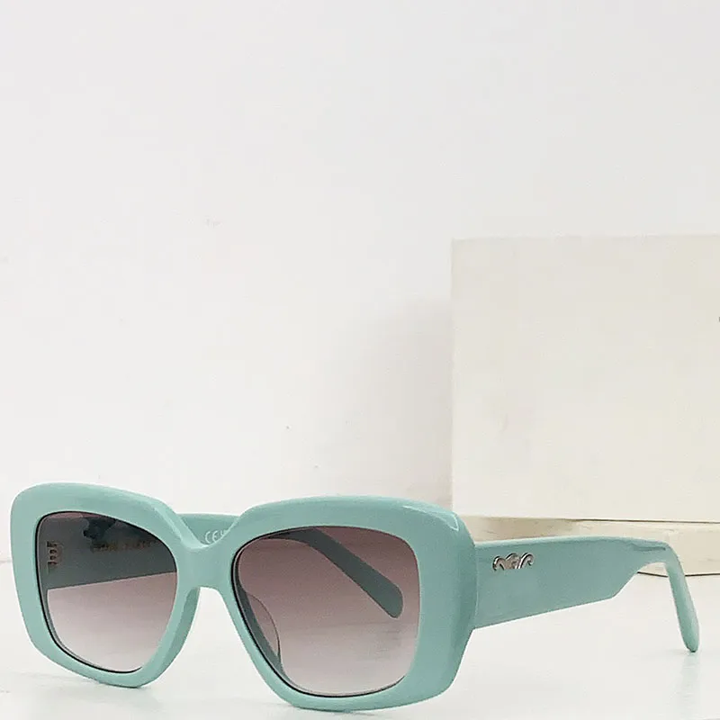 Famous brand sunglasses Womens fashion brand TRIOMPHE 04 acetate frame mens womens beach vacation sky blue sunglasses trimpheCL40216