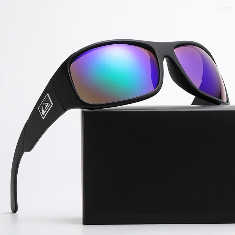Sonnenbrille, Vintage, Outdoor-Sport, winddicht, bunte Farbtöne, modische Reitbrille, UV400-Schutz für Strandradfahren