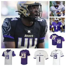 Custom NCAA James Madison College Football Jersey Kaelon Black  Son Lawton Latrele Palmer Sammy Malignaggi Alonza Barnett III Omarion Doll