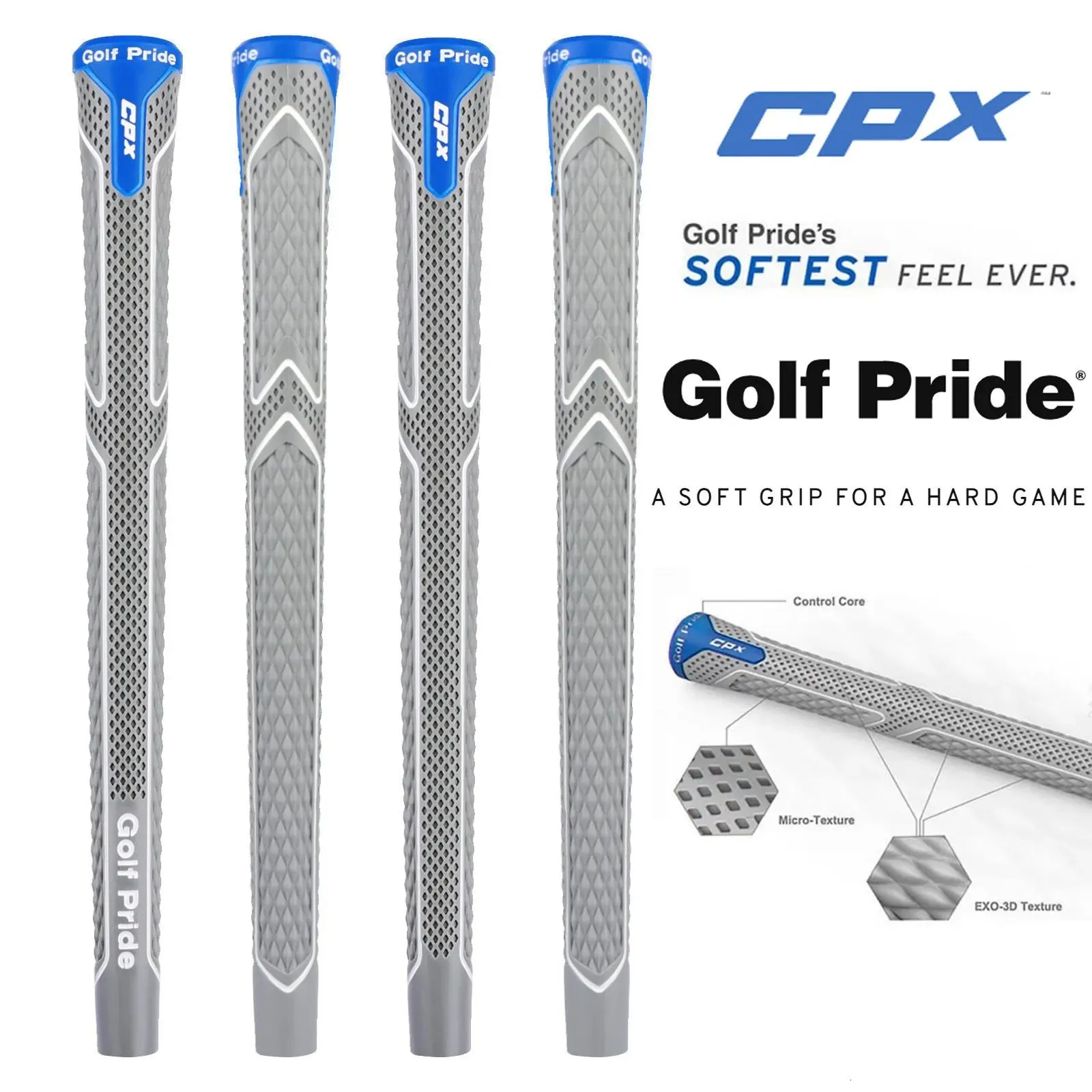 Grips Club Grips CP Golf Grips Zestaw standardowy średniej wielkości jumbo soft uczucie 230222