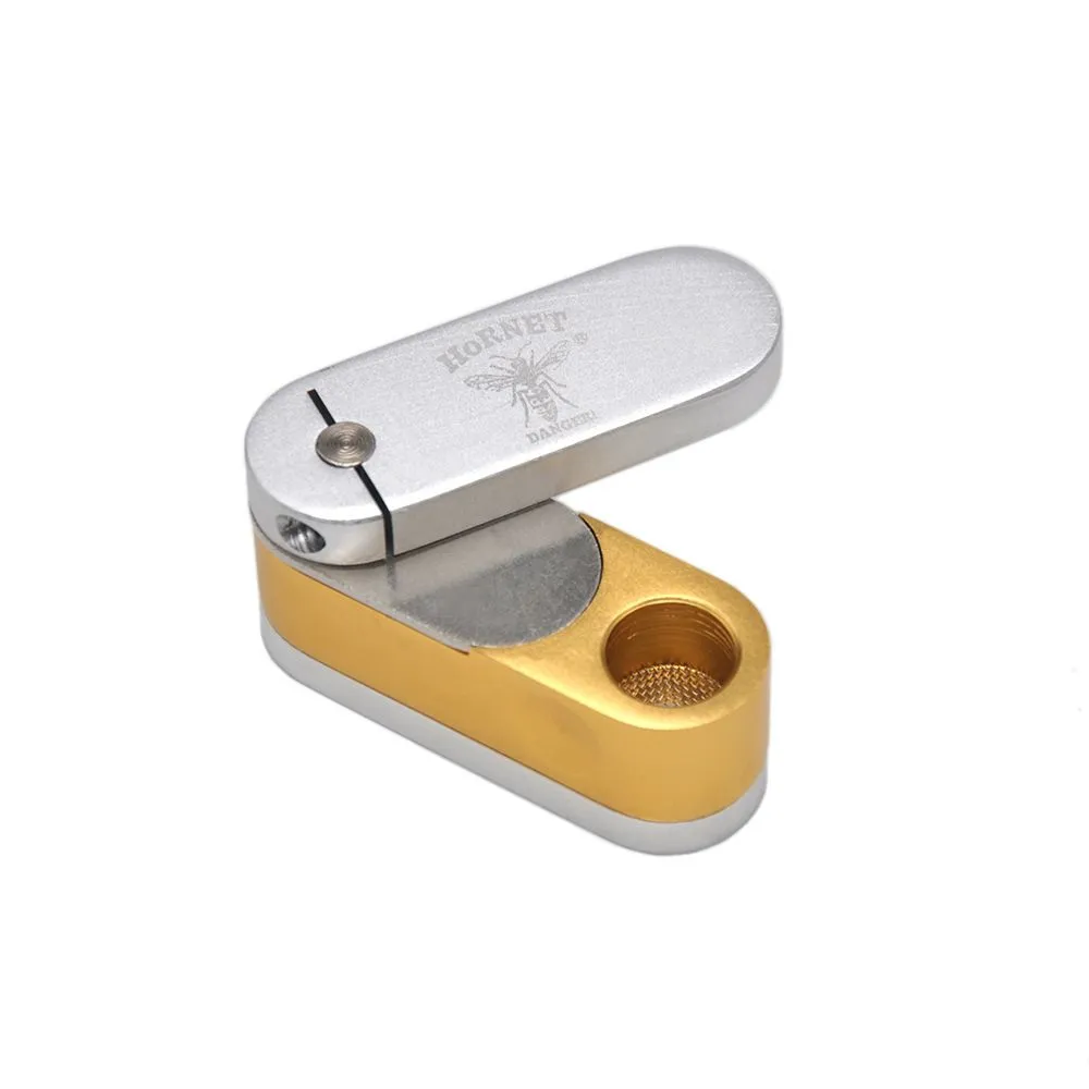 Paille A Sniffer 2 Petites Pipes En Mtal  Paille Amovible  Ressort  Intgr  Facile  Nettoyer  Sac De Transport Inclus  Noir Pipe Weed