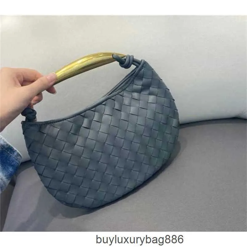 Bags Authentic s Bag Fashion Bags Shark Designer Bags Botte s Handbag Turn Wrist Metal Half Month Light Luxury Version Versatile Handbag Woven Out WN-2VRG