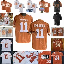 Wsk Texas Longhorns Football Jersey NCAA College JD Coffey III Xavier Worthy Colt McCoy Earl Campbell Williams Thomas Orakpo Ehlinger Whittington Card