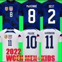 2022 PULISIC USAS tee soccer jersey men kids kits united states MGDF 22 23 football shirt AARONSON 2023 REYNA McKENNIE MORRIS DEST YEDLIN