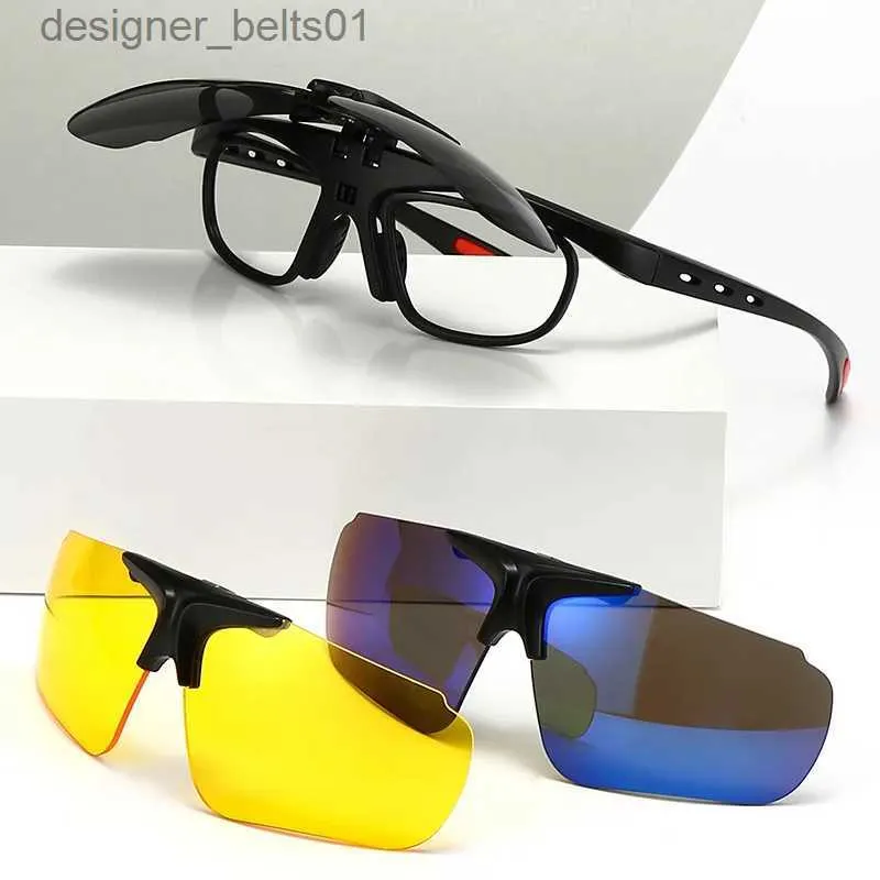 Sonnenbrille Benutzerdefinierte Radfahren Mehrere Clip-on Polarisierende Spiegel Retro Sonnenbrille Sport Sonnenbrille Männer Und Frauen Myopie RahmenL231218