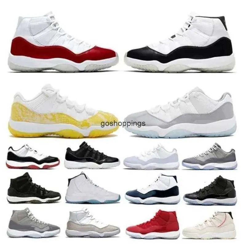 Jumpman 11 11S كرة السلة أحذية كلاسيكية الكرز Cool Gement Gray Yellow Outdoor Gym Red Space Jam Unc Jubilee Bred Concord Navy Men Women Sports