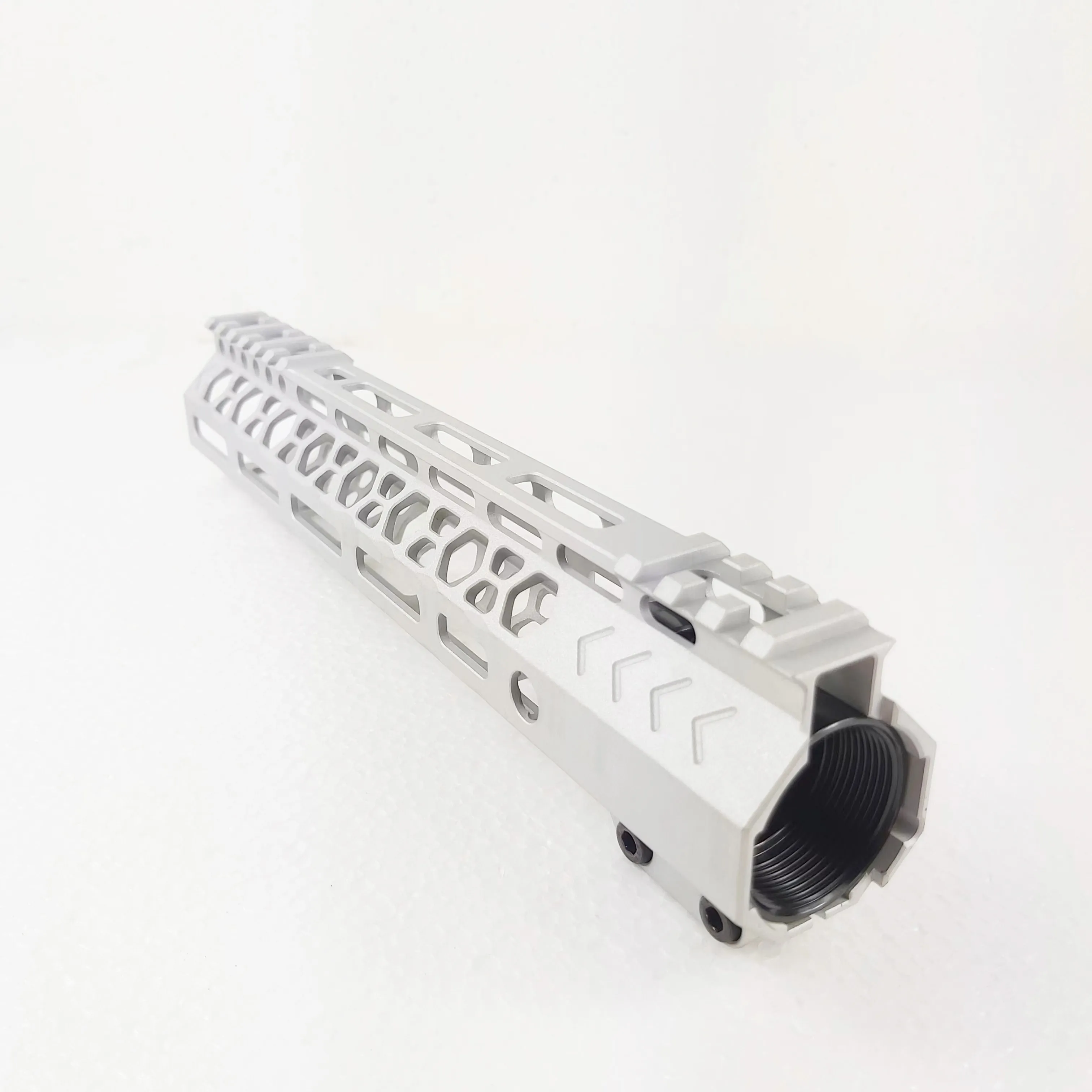 Crotek 10 tum lätt klämmonteringstyp M-Lok Handguards Edge CNC avfasning för .223/5.56 Aluminiumfärg MRSC-10RA