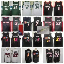 CUSTOM Men 75th Anniversary Basketball Jersey Diamond Dwyane Wade 3 Damian Lillard 0 Tyler Herro 14 Jimmy Butler 22 Bam Adebayo 13 Kyle Lowr