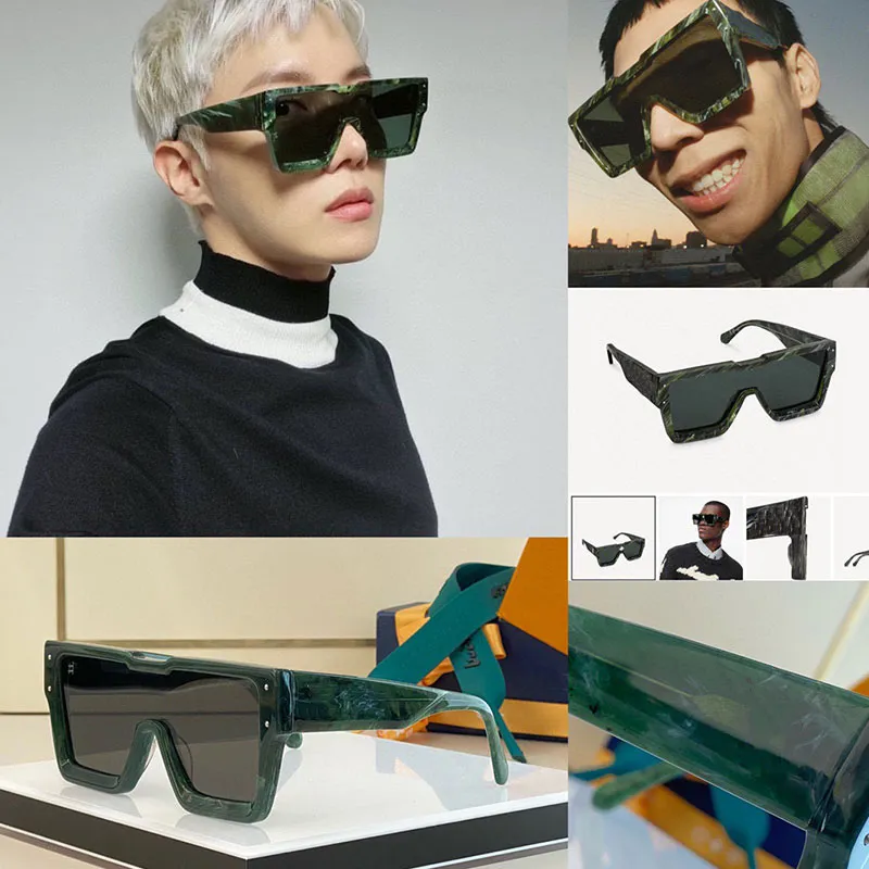 Neue Cyclone Mask Sonnenbrille Mode Herrenmode Marke Acetatfaserrahmen Spiegellinse Mode Trendige Stil Sonnenbrille Z1547