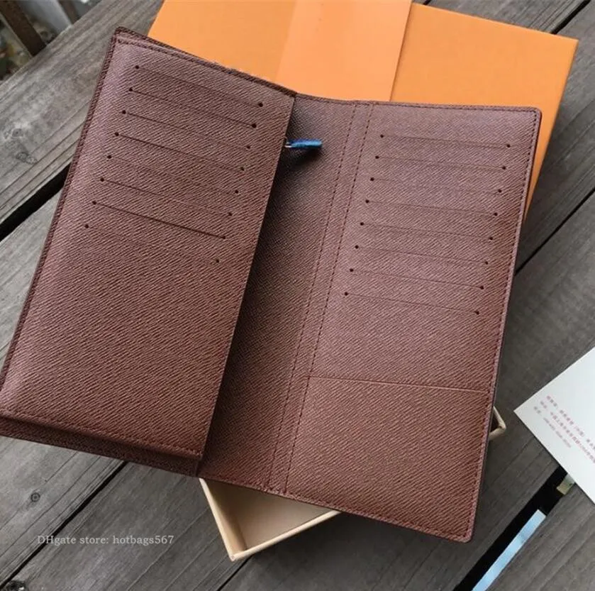 Großhandel Hohe Qualität Designer Männer Brieftaschen Kartenhalter Geldbörse Mit Box Mann Handtasche Tasche Luxus Mode Blumen Buchstaben Gitter