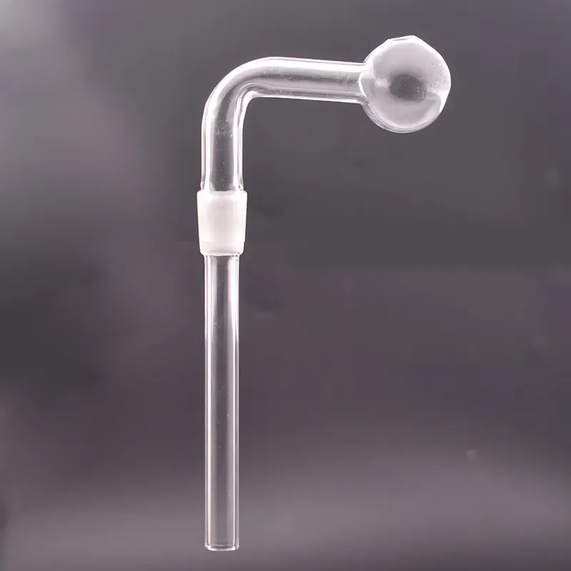14 mm manlig glasolja brännare rör tjock pyrex glas downstem transparent oljepanna för rigg bong adapter stora skålar rökare tillbehör bj