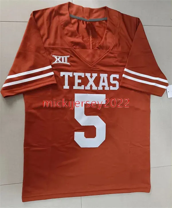 2022-23 new style 5 Bijan Robinson 3 Quinn Ewers Texas Longhorns football jersey Mens Stitched College 28 Breece Hall Iowa State Cyclones jerseys