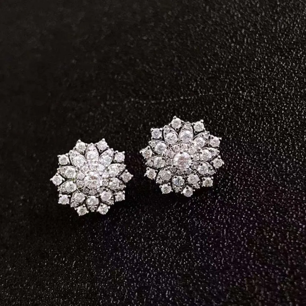 18k Puur Goud 11mm 0.9ct Natuurlijke Diamant Studs Oorbel Bruiloft Accessoires Sieraden Ronde Oor Stud