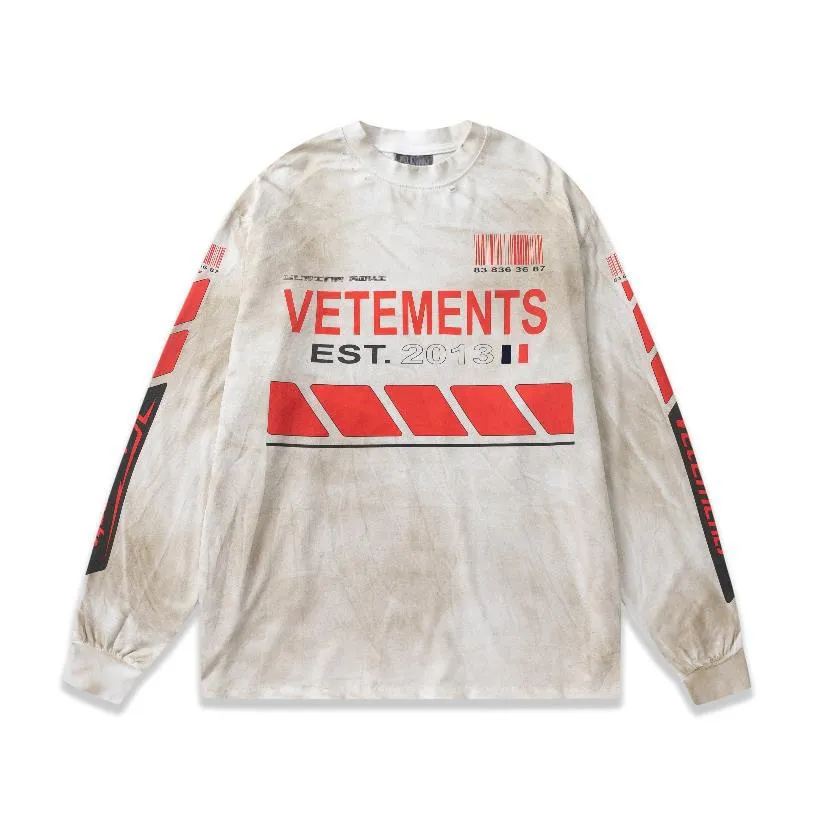Unisex Oversized T-shirt: Vetements Inspired Designer Long Sleeve