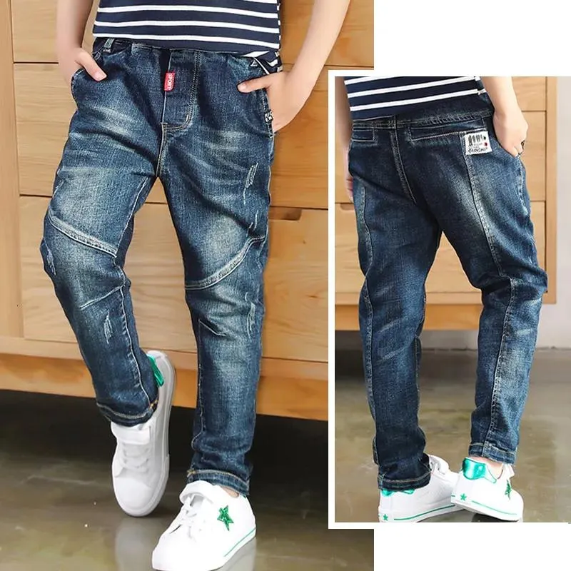 Jeans Jeans IENENS Jeans For Boys Clothes Kids Cowboy Sports Pants Children Denim Trousers Clothing Boy Bottoms Size 4 5 6 7 8 9 10 11 1