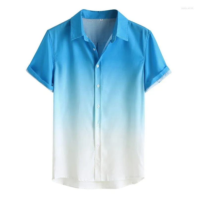 Camisas casuais masculinas 2023 Hawaii Summer Hawaiian Cirl
