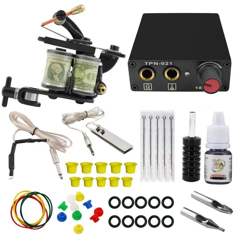 Kits Complete Rotary Tattoo Guns Kit Sets Machine Equipment For
