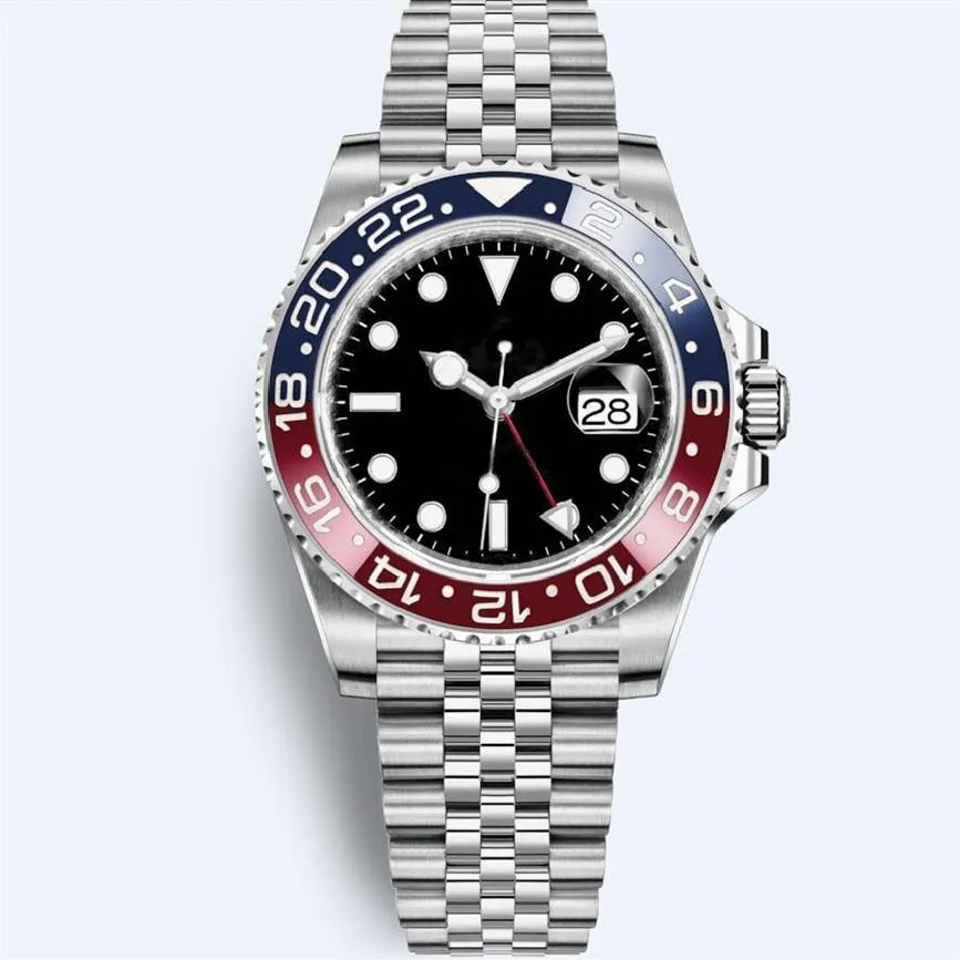 Super Factory Uhr 17 Stil Automatikwerk Edelstahl Tauch Zwei-Wege-Keramik-Lünette 40 mm leuchtende Herren-Armbanduhren Watches321J