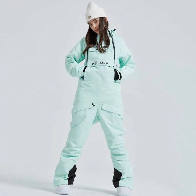Buty inne marka towarów sportowych kobiety jeden kawałki narciarskie garnitury wodoodporne Jumpsuits Winter One Piece Snowsuits Snowboard Causalls
