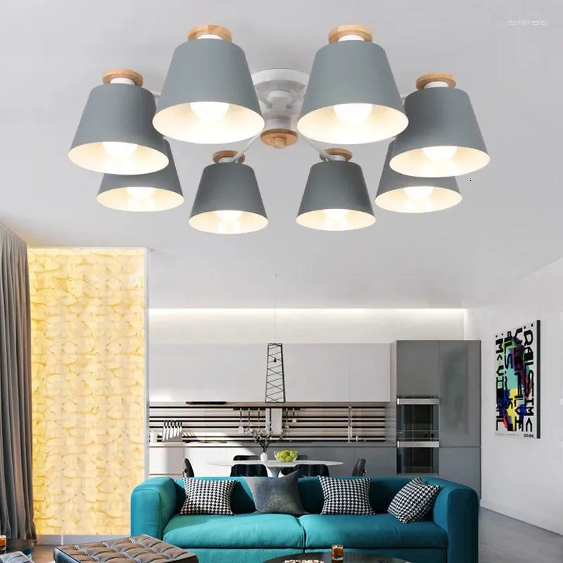 Światła sufitowe Nowoczesne urządzenia do projektowania lampy tkanina vintage kuchenna dioda LED