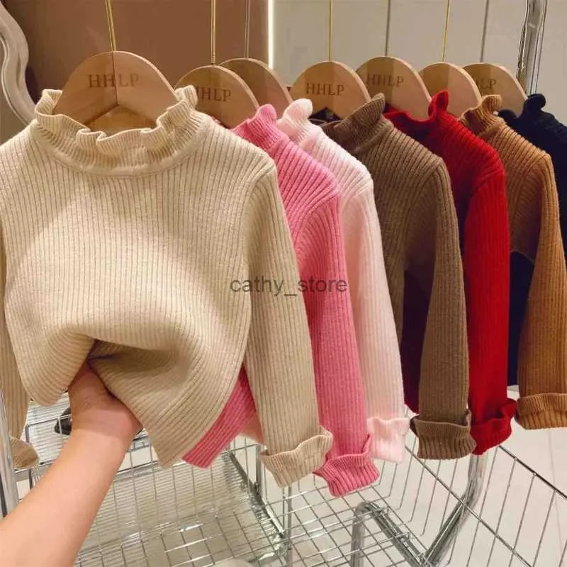 Pullover Kinder Baby Lose Pullover Gestrickte Autum Winter Baby Junge Mädchen Kleidung Rundhals Kind Kleinkind Mädchen Jungen Pullover Baby OberbekleidungL231215