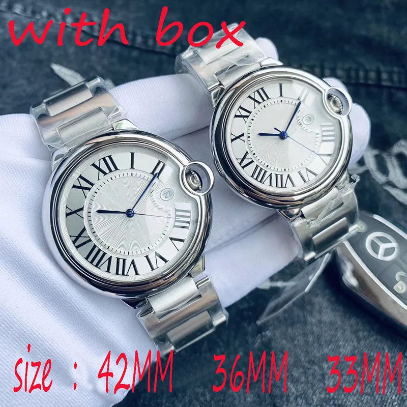 Menwatch designer de luxo movimento automático relógios tamanho 42mm 36mm 33mm 904L pulseira de aço inoxidável safira à prova d'água Montre de luxe Orologio relojes relógio feminino