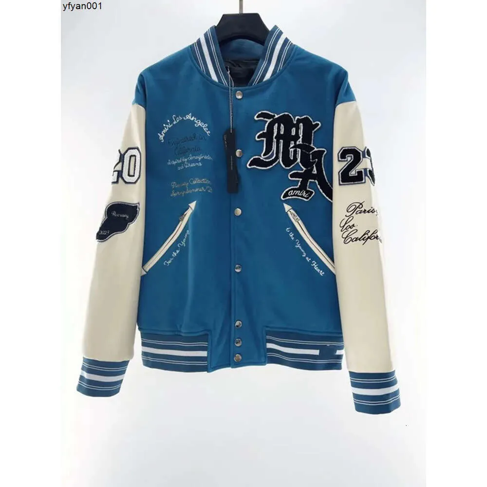 Cotton Designer Jackets Mens Windbreaker Varsity Mens Letter Patchwork Embroidery Streetwear Coats