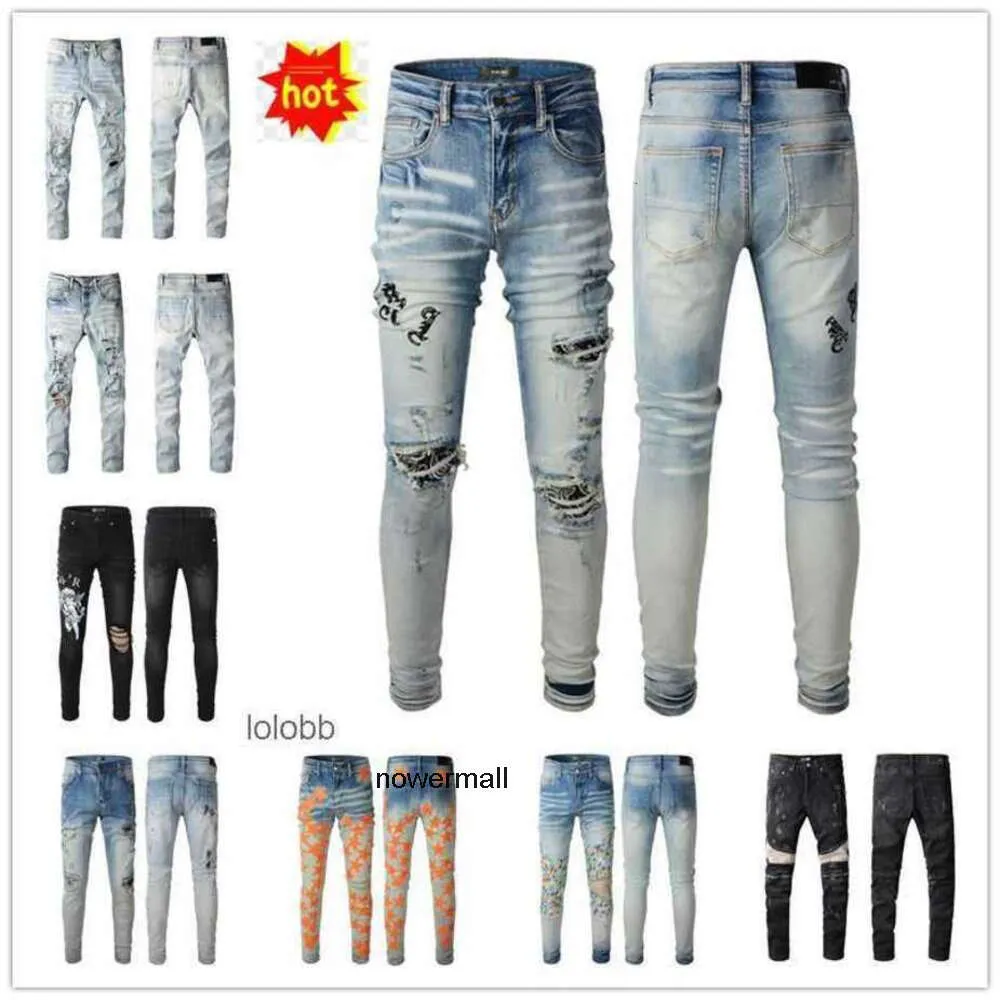 Jean Amari Pants Amirl amirlies spodni Ams Jeans imiri amiiri Biker 2024 Nowe dziury Men Mens Coolguy Luksusowy projektant Man Denim Ubranie 92xr