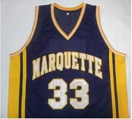 Stitched Vintage #33 Jimmy Butler Marquette Basketball Jersey custom any name number jersey
