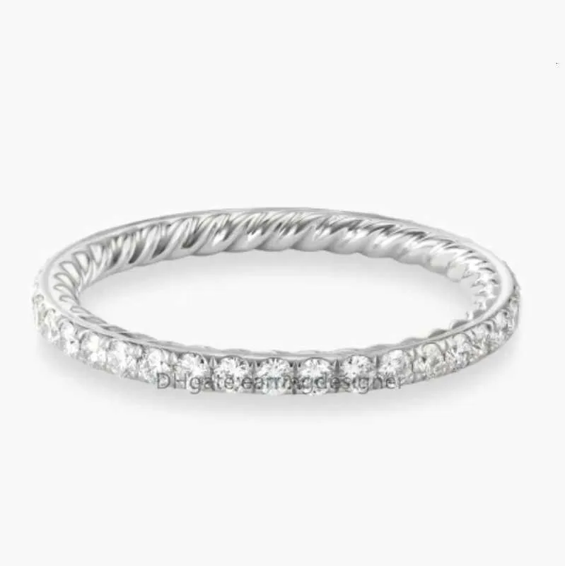 Anneaux Bague croisée torsadée femme petite grande taille personnalisation mode luxe diamant plaqué S925 bagues en argent créateur bijoux femme cadeau de mariage Vintage pour faire vieux