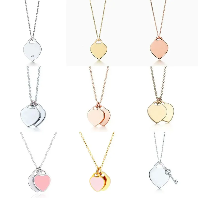 heart necklace pendant necklaces designer for women clover necklace fashion jewelry woman silver chain designer jewelrys Birthday Christmas Gift Wedding Party