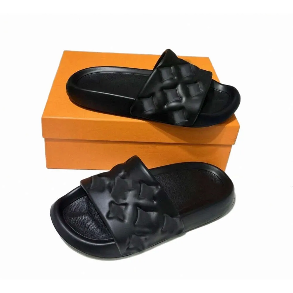 Womans Waterfront Mule Sandals Mans Mans Slippers وسادة وسادة الراحة يتخبط البغال النعال الرجال شريحة شاطئ الصنادل مع حجم 35-44