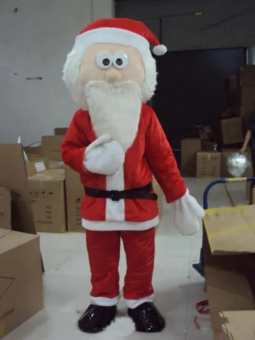 Costumes 2018 Hot sale beautiful Santa Claus cartoon doll Mascot Costume Free shipping