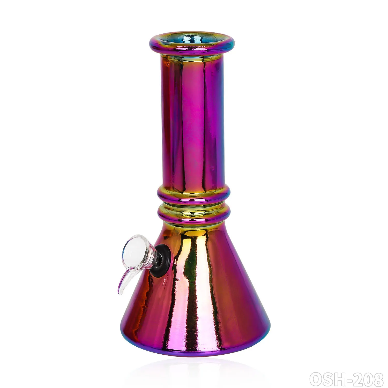 Mini cachimbo de vidro colorido para fumar cachimbo de água tipo reto cachimbo de água Shisha cachimbo de fumaça