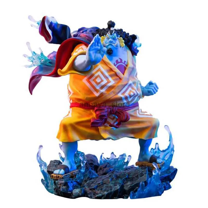 Oyuncak tek parça figür anime modeli shichibukai jinbe aksiyon figürleri figma gk pvc 32cm büyük boy heykel koleksiyon oyuncaklar çocuk 240308