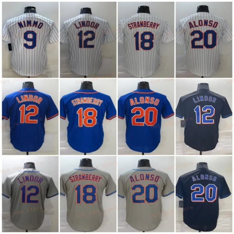 Camisa de beisebol Pete Alonso Brandon Nimmo Edwin Diaz Francisco Lindor Daniel Vogelbach Jeff McNeil Kodai Senga Brett Baty