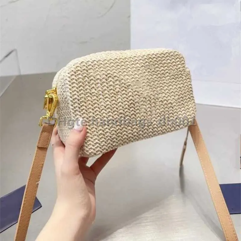 Bolsas de moda 2024 Satchels Messenger Hobo Hierba Compras Tejido Hombro Cámara Bordado Bolsa Bolso Mujer Crossbody Cremallera Totes Diseñador de lujo Monederos Monederos